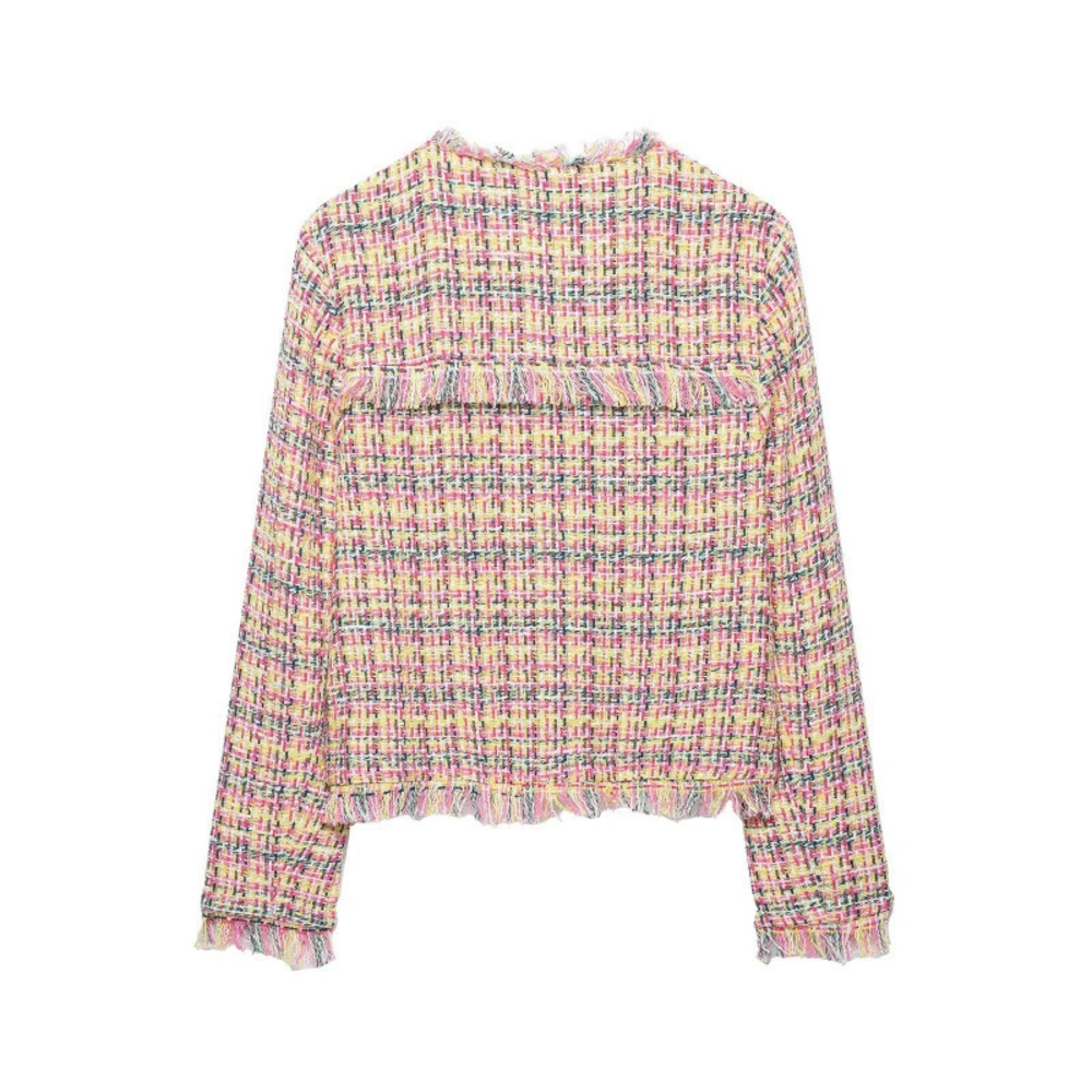 ZARA Chanel Style Color Block Versatile Jacket - Picture 4 of 4